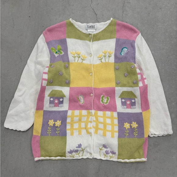 Tobi Women's Colorful Patchwork Cardigan - Picture 2 of 6